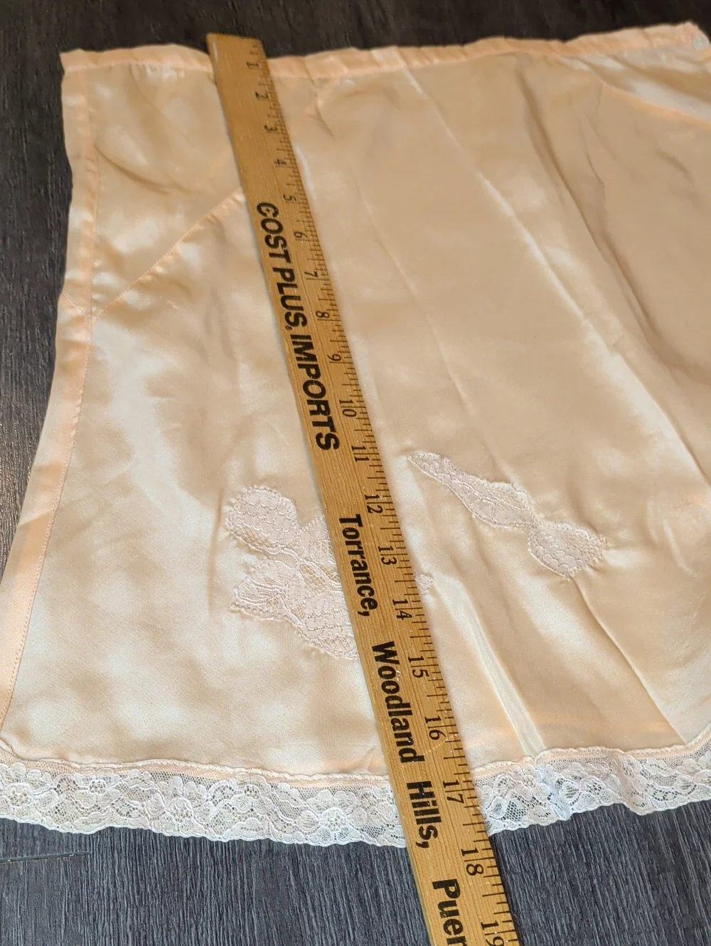Antique 1920s 30s Tap Pants Peach French Knickers Side Button Art Deco